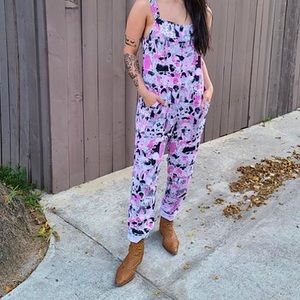 New Nooworks Overalls - Jay Howell Print - Size L
